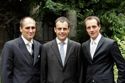 von links nach rechts: Albino Angeli, Gianni Dal Ri und Andrea Polastri